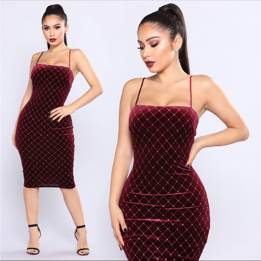 Fashion nova velvet dress